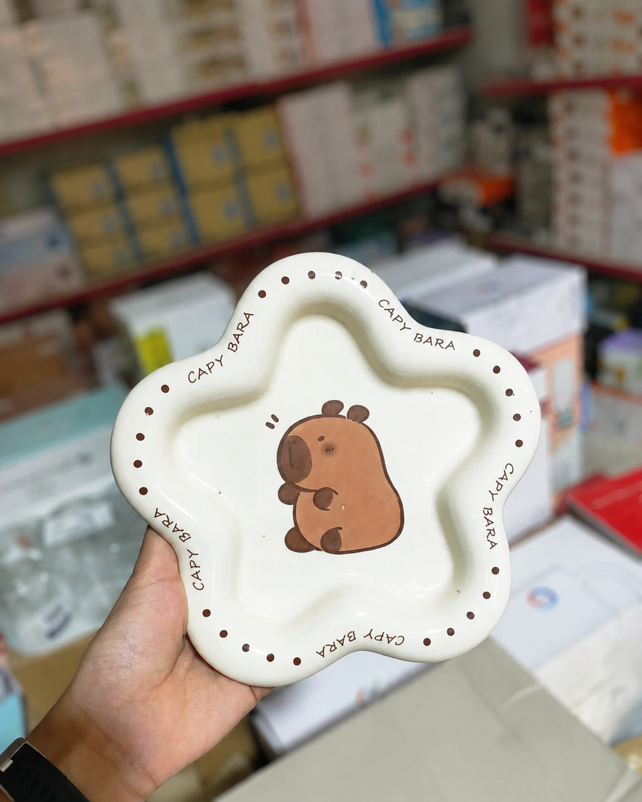 طبق بورسلين دبدوب — 21 سم